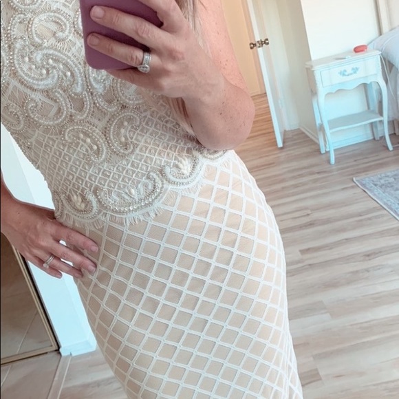 Elegant Beaded Lace Ball Gown Wedding Dress - Picture 8 of 10